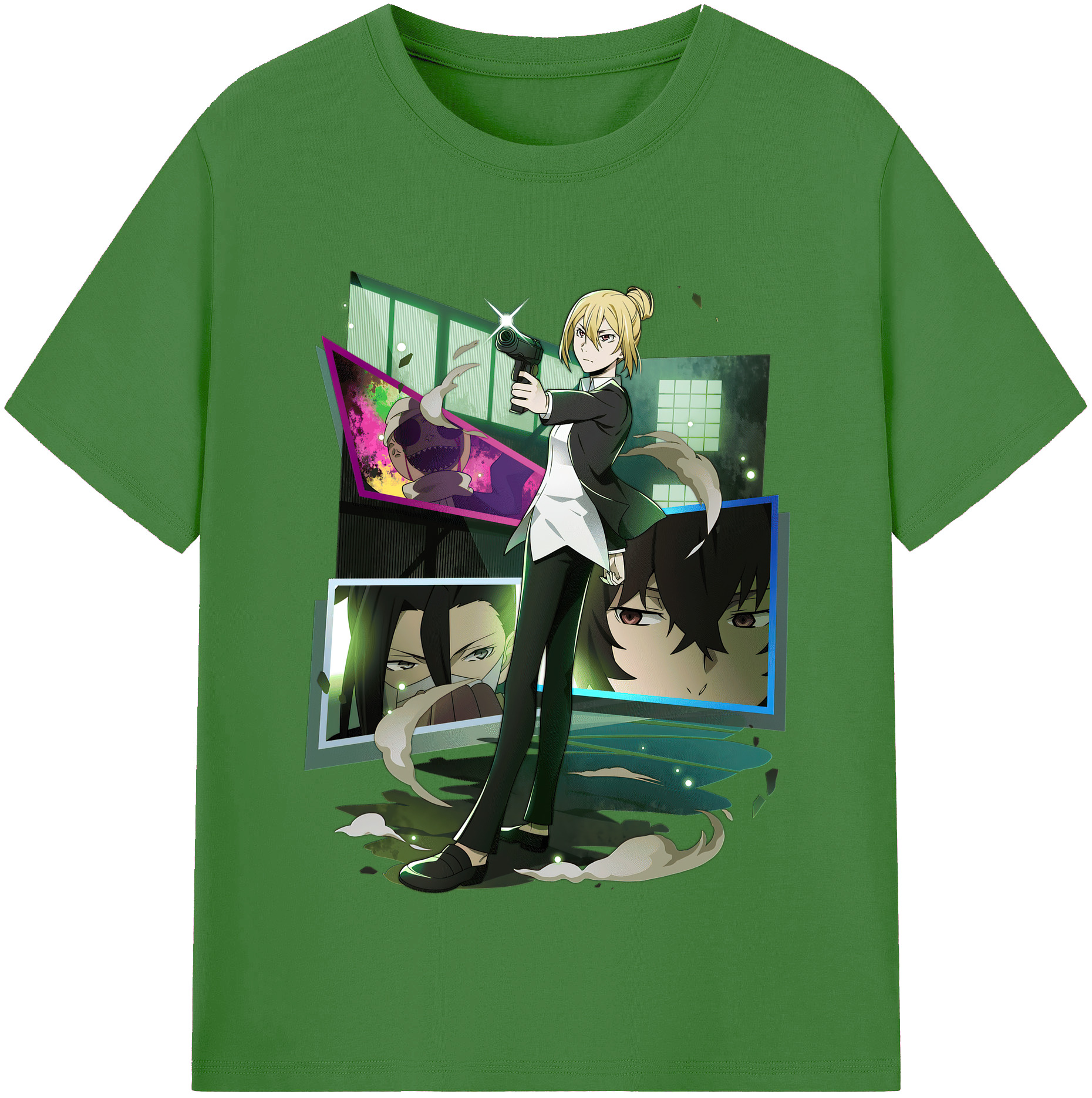 （画像用） 文豪ストレイドッグス Bungo Stray Dogs レディースカジュアルプリントTシャツ（綿100％）